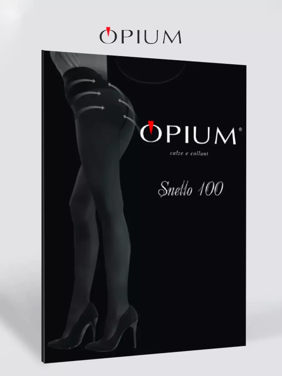 Черный корректирующие колготки Snello 100 den утягивающие