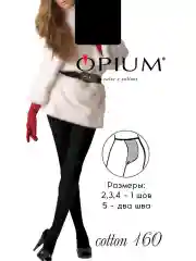 Черный теплые колготки зимние из хлопка и микрофибры