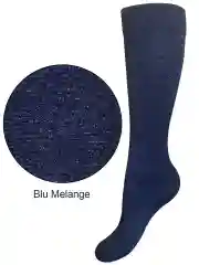 Синий плотные цветные гольфы из микрофибры меланж