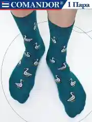 Высокие носки с принтом Гуси