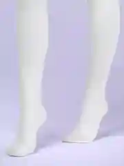 Белый теплые зимние колготки с начесом