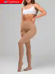 Бежевый колготки теплые цветные из микрофибры 100 den