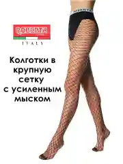Черный колготки в сетку