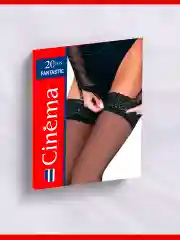 Черный капроновые чулки с кружевом