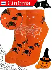 Оранжевый носки с принтом Хэллоуин Halloween