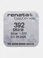 Батарейка Renata 392 (SR41W, V392), 1.55V, 45 mAh, Швейцария, 1 штука