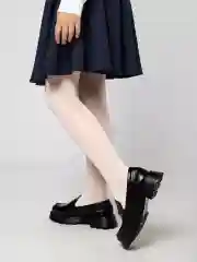 Белый капроновые колготки школьные