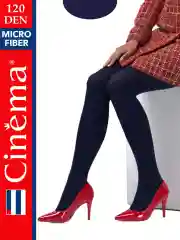 Синий плотные теплые колготки из микрофибры