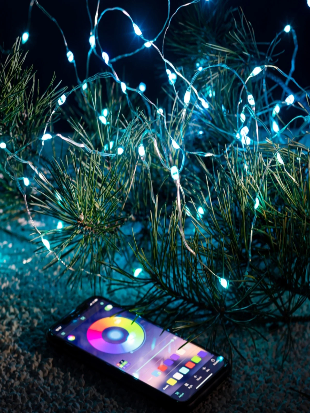 Гирлянда Нить, bluetooth RGB, 5 м, 220 V
