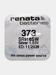 Батарейка Renata 373 (SR916SW, V373), 1.55V, 29 mAh, Швейцария, 1 штука