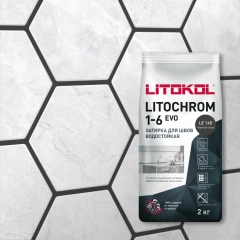 Затирка	LITOKOL	LITOCHROM 1-6 EVO LE.145 черный уголь 2 кг