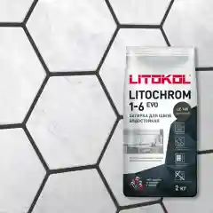 Затирка	LITOKOL	LITOCHROM 1-6 EVO LE.145 черный уголь 2 кг