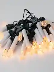 Гирлянда нить Свечи, теплый белый, 3,8 м, 220 V