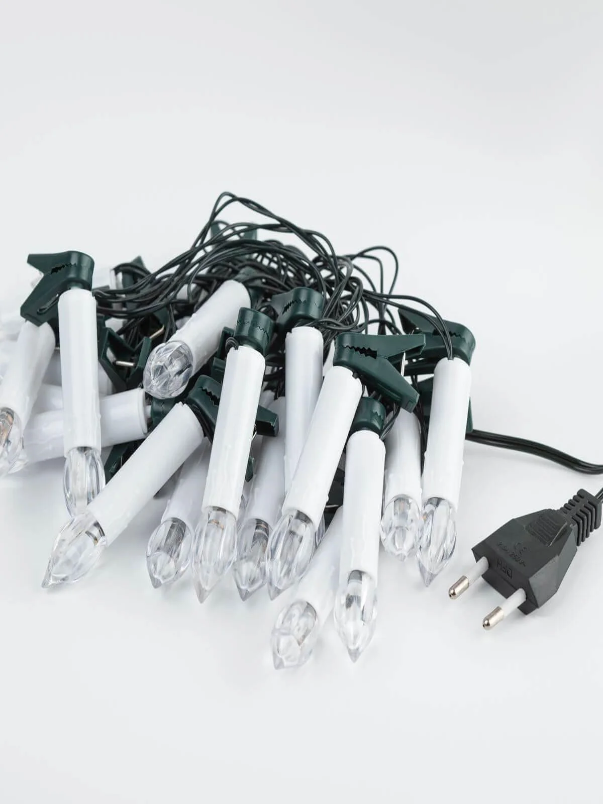 Гирлянда нить Свечи, теплый белый, 3,8 м, 220 V