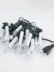 Гирлянда нить Свечи, теплый белый, 3,8 м, 220 V