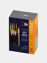 Гирлянда нить Свечи, теплый белый, 3,8 м, 220 V