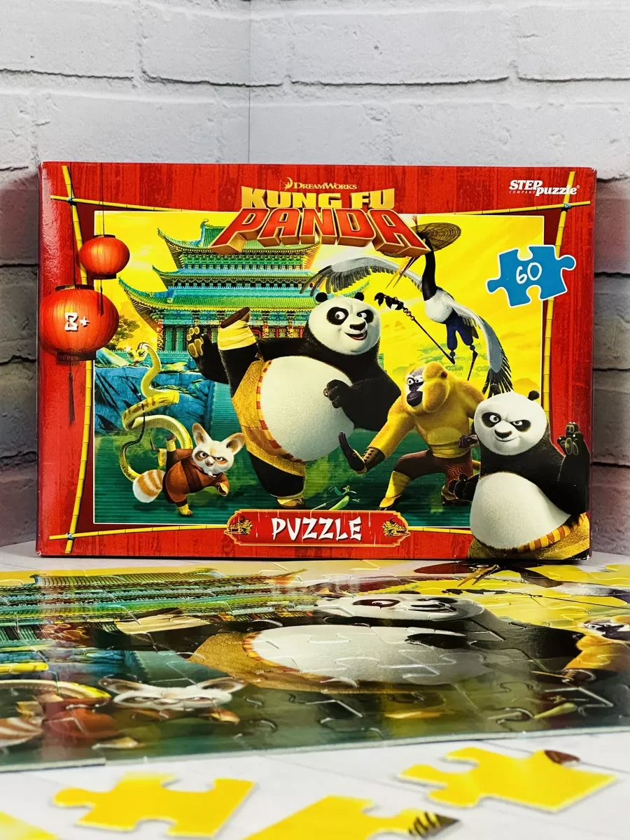 Пазл Игра Кунгфу Панда 60 Kung Fu герои из мультика спорт