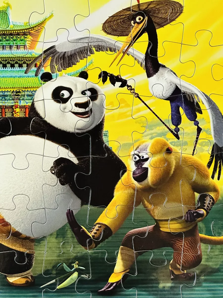 Пазл Игра Кунгфу Панда 60 Kung Fu герои из мультика спорт