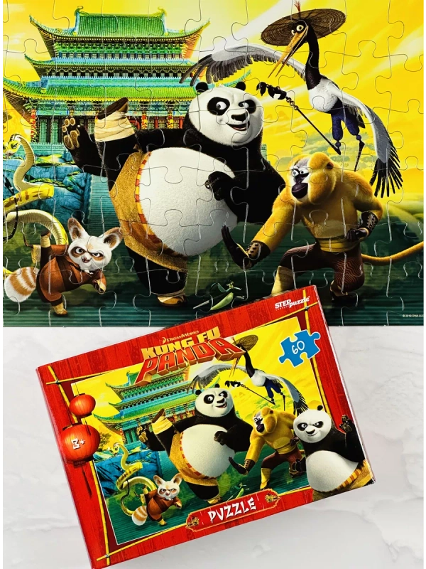 Пазл Игра Кунгфу Панда 60 Kung Fu герои из мультика спорт