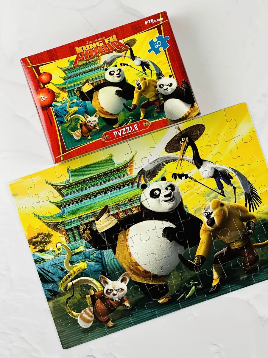 Пазл Игра Кунгфу Панда 60 Kung Fu герои из мультика спорт