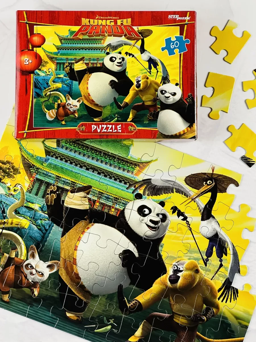 Пазл Игра Кунгфу Панда 60 Kung Fu герои из мультика спорт
