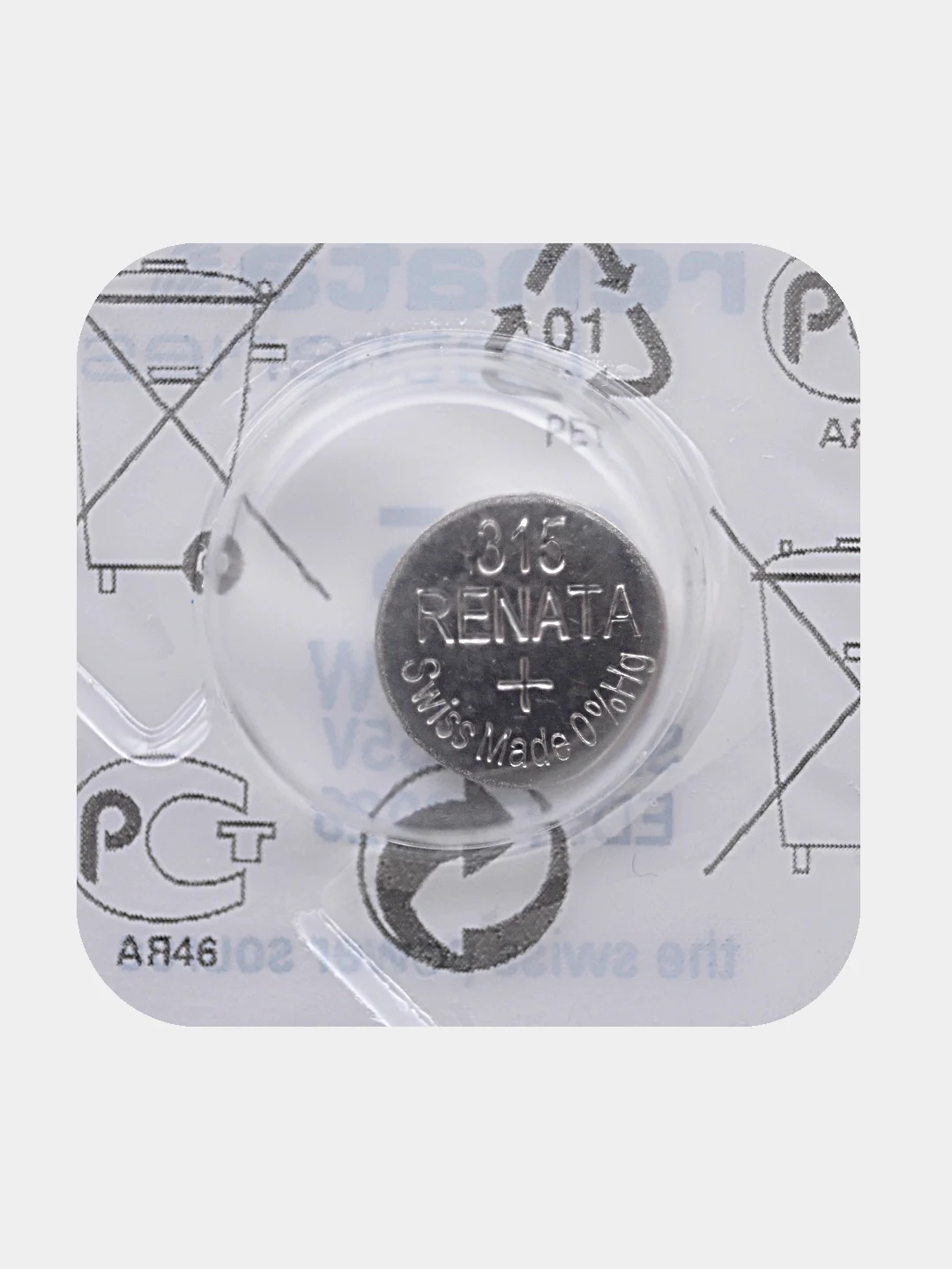 Батарейка Renata 315 (SR716SW, V315), 1.55V, 19 mAh, Швейцария, 1 штука