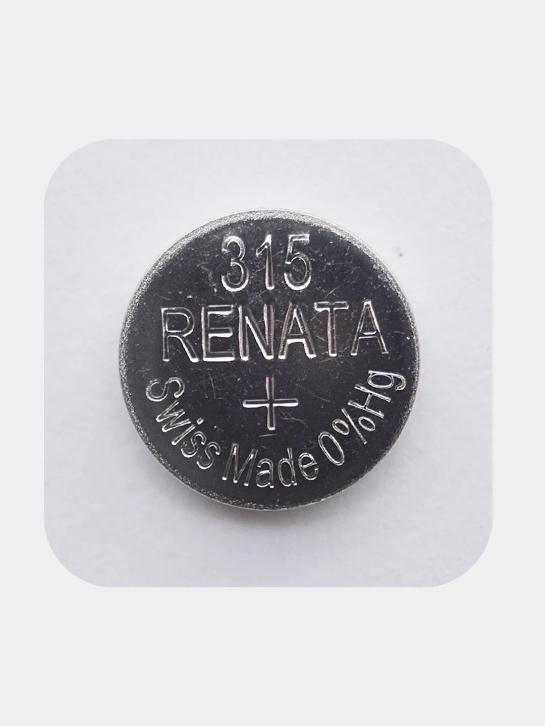 Батарейка Renata 315 (SR716SW, V315), 1.55V, 19 mAh, Швейцария, 1 штука