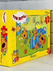 Игра пазл Три кота 35 Карамелька Коржик Компот мульт
