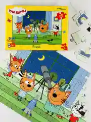 Пазл Мозаика Логика Игра Три кота 60 Космос Ракета Луна