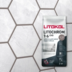 Затирка	LITOKOL	LITOCHROM 1-6 EVO LE.130 серый 2 кг