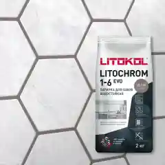 Затирка	LITOKOL	LITOCHROM 1-6 EVO LE.130 серый 2 кг
