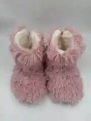 Коралловый сапожки-тапочки домашние, утепленные, женские, угги домашние, для девочек