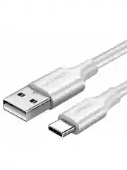 Кабель USB Ugreen  US287 (60121) USB-A 2.0 to USB-C Cable Nickel Plating 1m. - White