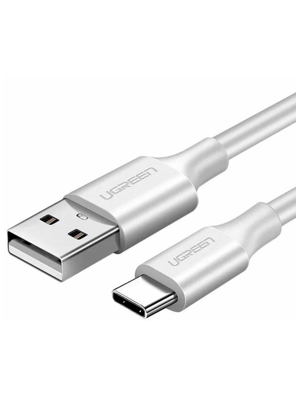 Кабель USB Ugreen  US287 (60121) USB-A 2.0 to USB-C Cable Nickel Plating 1m. - White