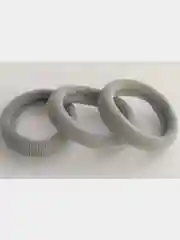 Серый меланж резинки для волос, бесшовные, 3 см