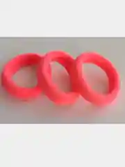 Розовый резинки для волос, бесшовные, 3 см