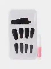 Черный накладные ногти