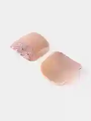 Бежевый накладные ногти педикюр