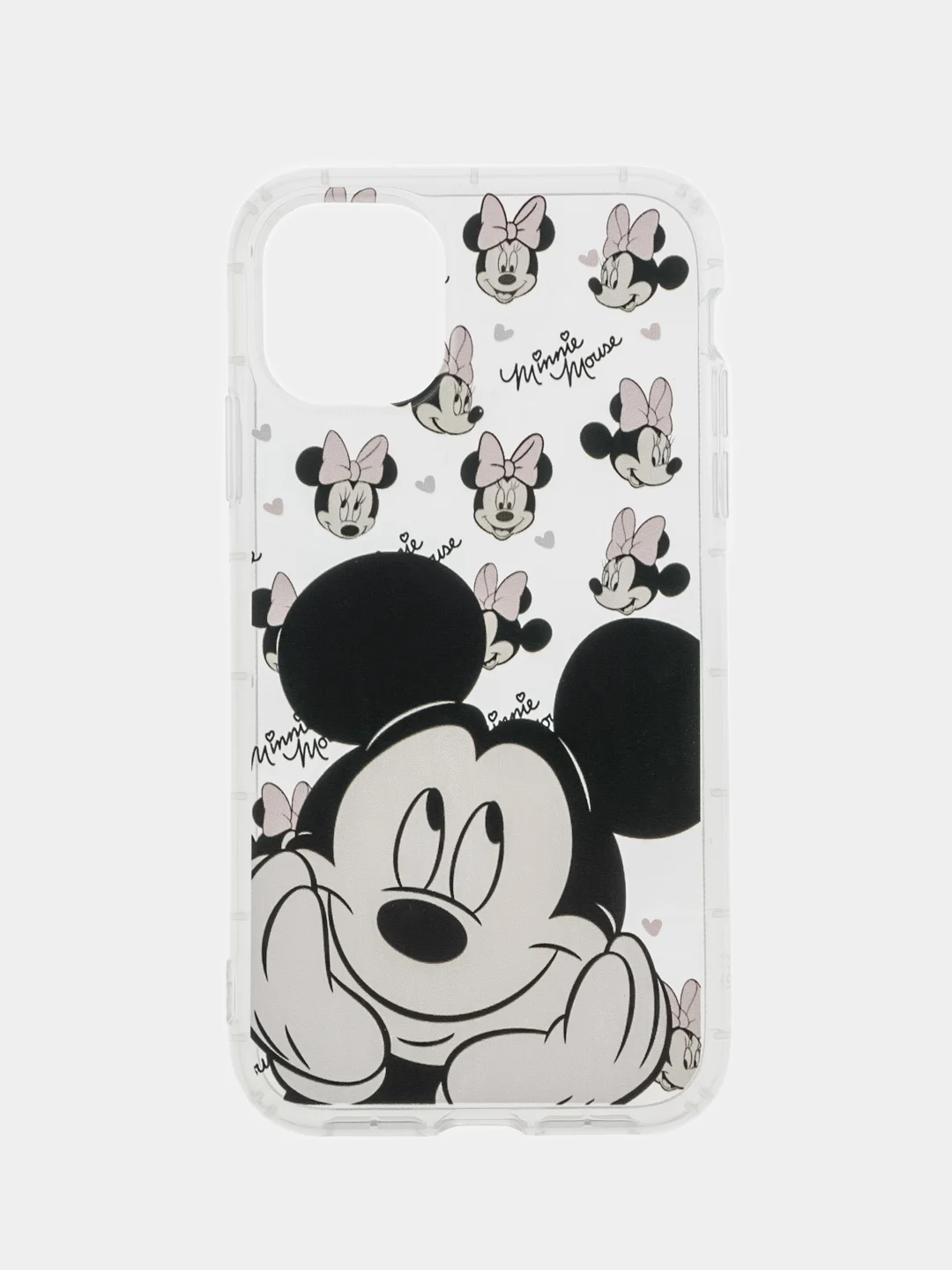 Кораллово-розовый чехол для iPhone 11 Микки