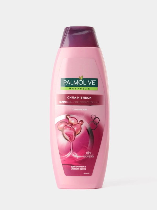 Шампунь и кондиционер для волос Palmolive Натурэль Сила и Блеск c керамидами 2 в 1 380 мл