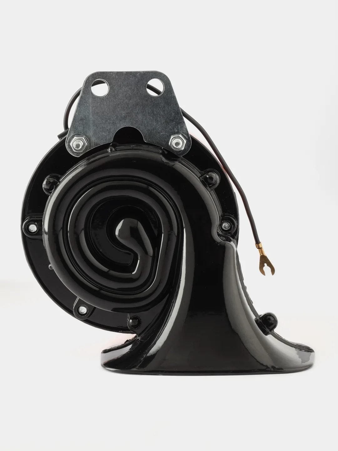 Оранжевый звуковой сигнал Turbine Type Horn, клаксон-гудок для автомобиля "Улитка"
