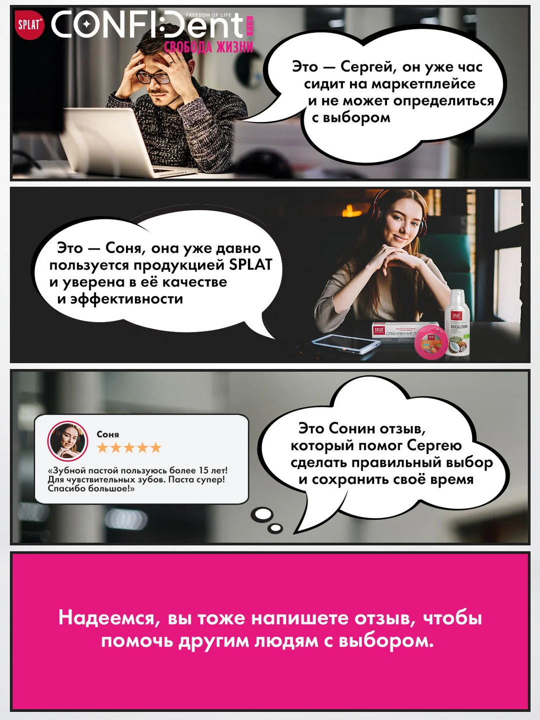 Крем для фиксации зубных протезов SPLAT CONFIDENT, с нейтральным вкусом, 40 г