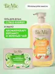 Натуральное мыло BioMio, зеленый чай и бергамот, 90 г