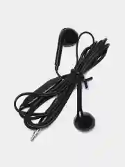 Черный наушники проводные Earphones, с микрофоном, разъем джек jack 3.5мм, для Android и iPhone