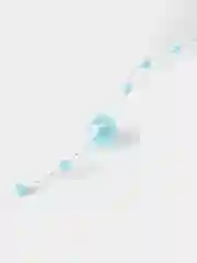 Голубой бусины на леске под жемчуг