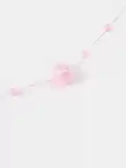 Розовый бусины на леске под жемчуг