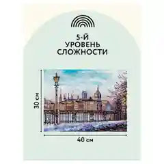 Алмазная мозаика Три совы "Старый город", холст, 30х40 см
