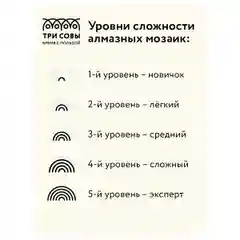 Алмазная мозаика Три совы "Старый город", холст, 30х40 см