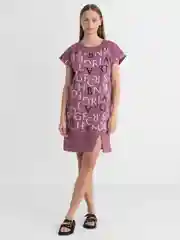 526 Туника (Бордовый/белый/алфавит)