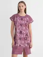 526 Туника (Бордовый/белый/алфавит)